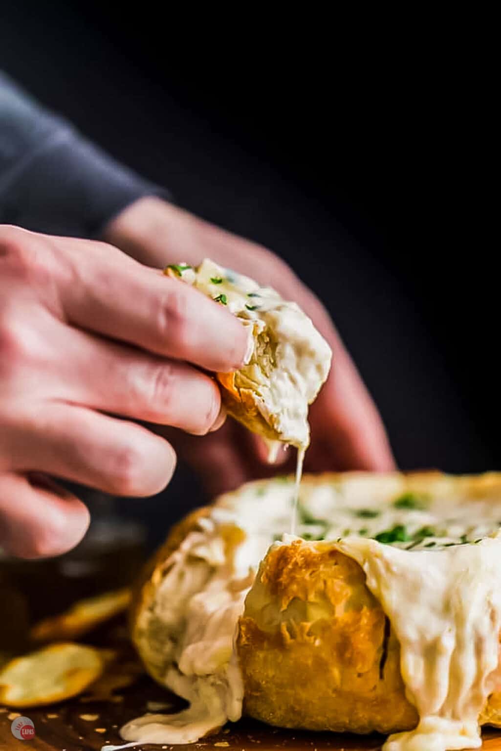 Beer Cheese Dip (In a Soft Bread Bowl) Take Two Tapas