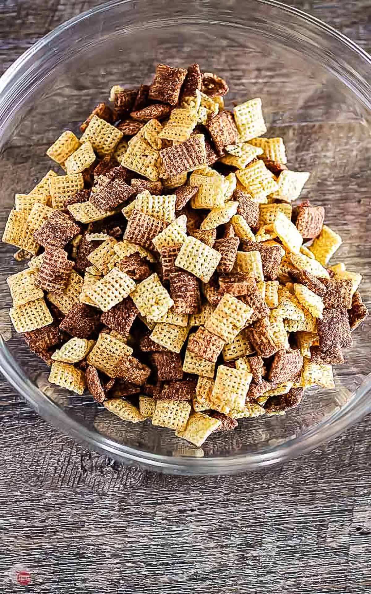chex cereal in bowl