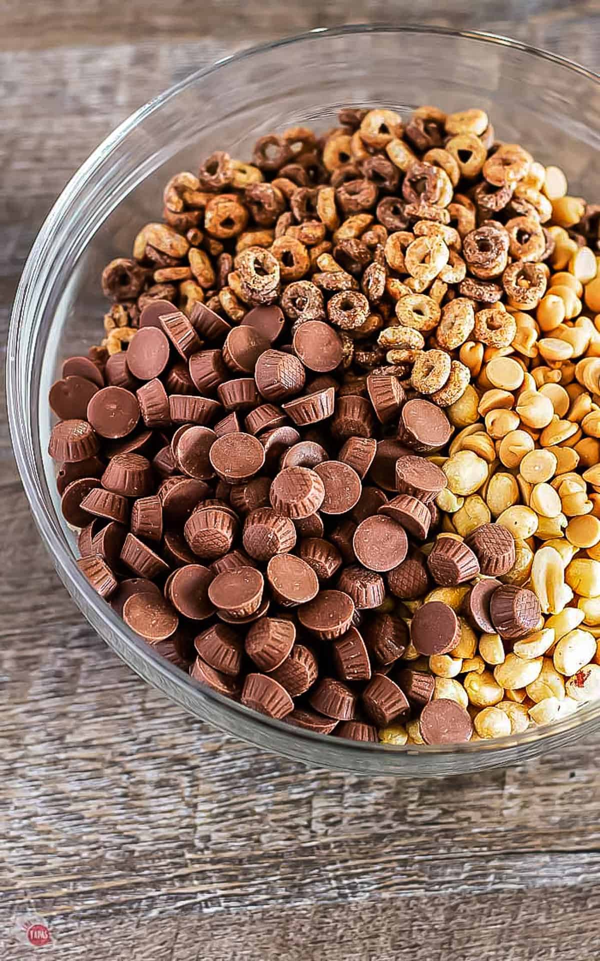 snack mix in a bowl