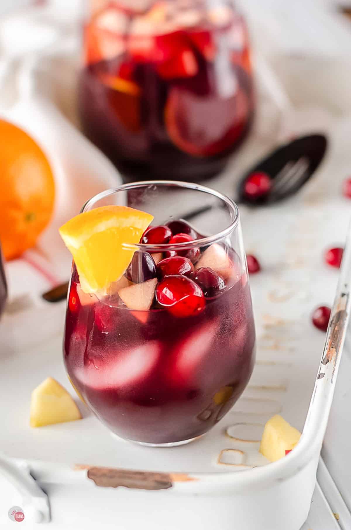 glass of sangria