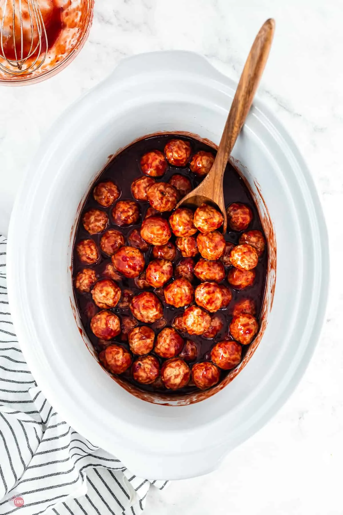 grape jelly meatballs in a crockpot