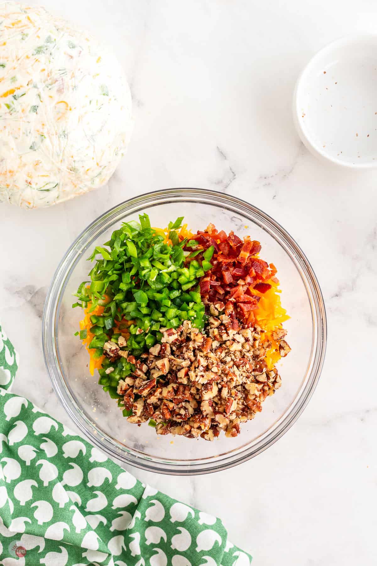 bacon and jalapeno in a bowl