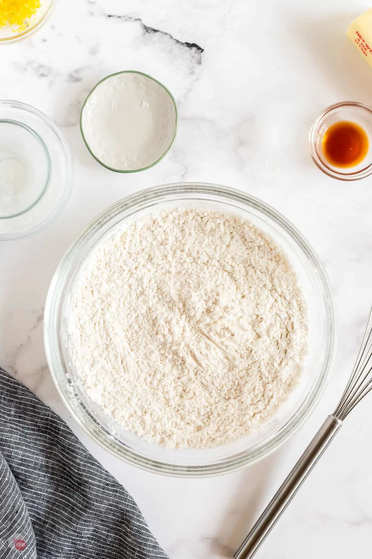flour in a bowl
