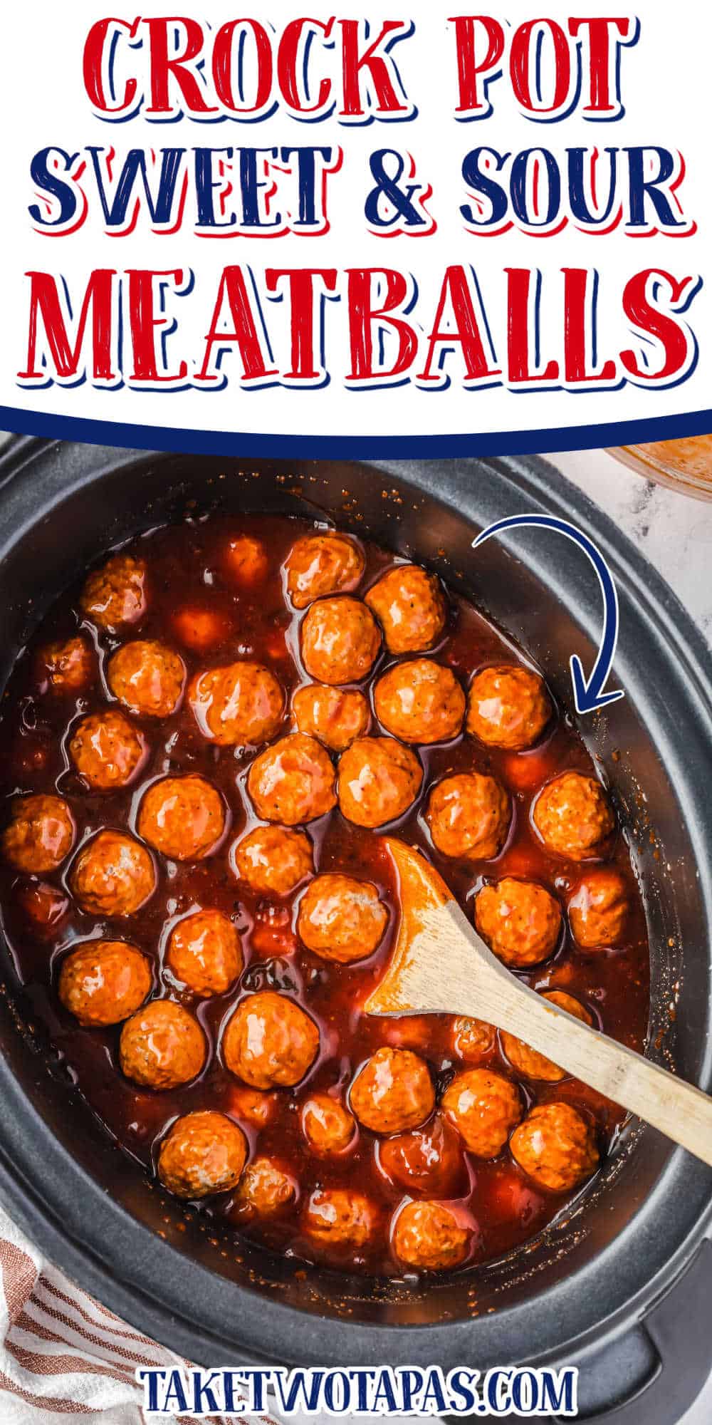 crockpot with meatballs