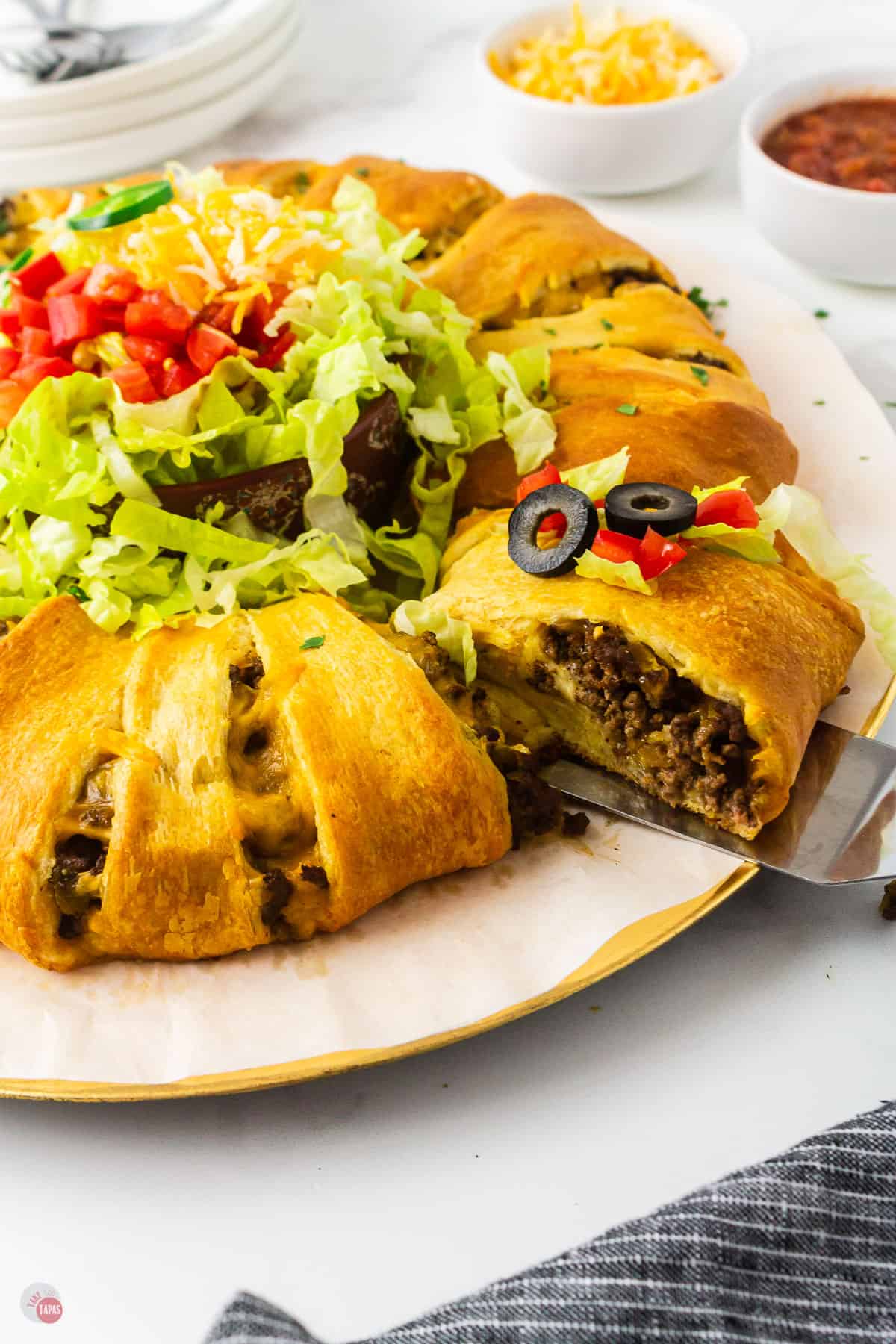 spatula with taco ring