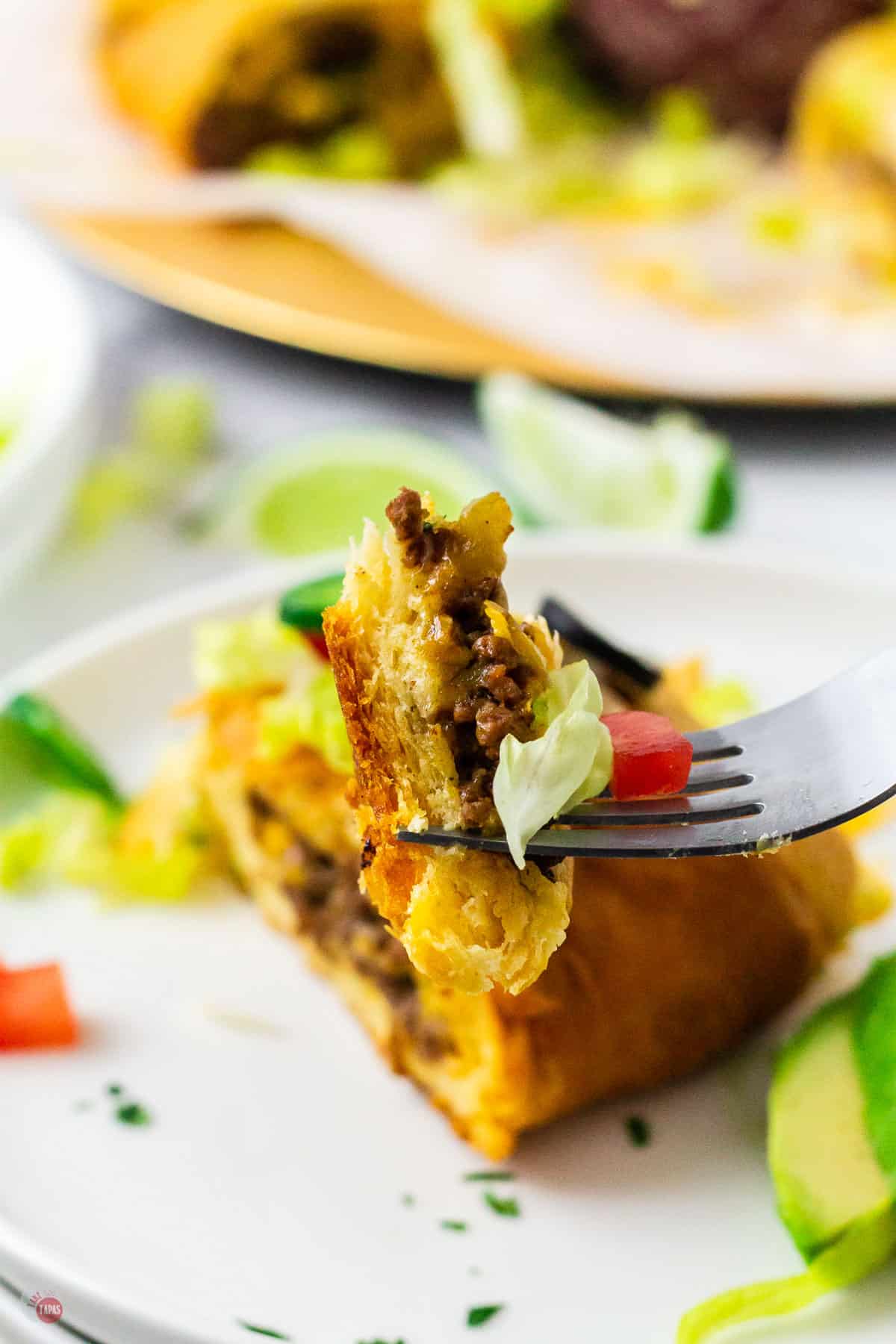 fork of taco ring bite