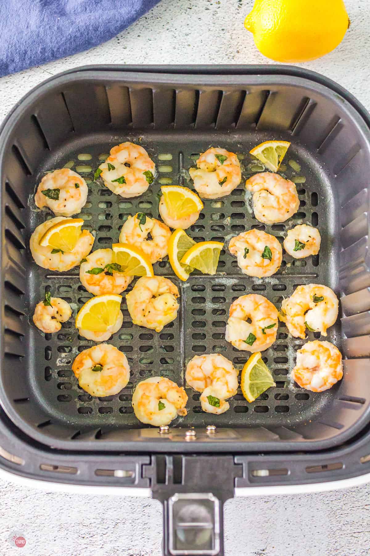lemon shrimp in air fryer