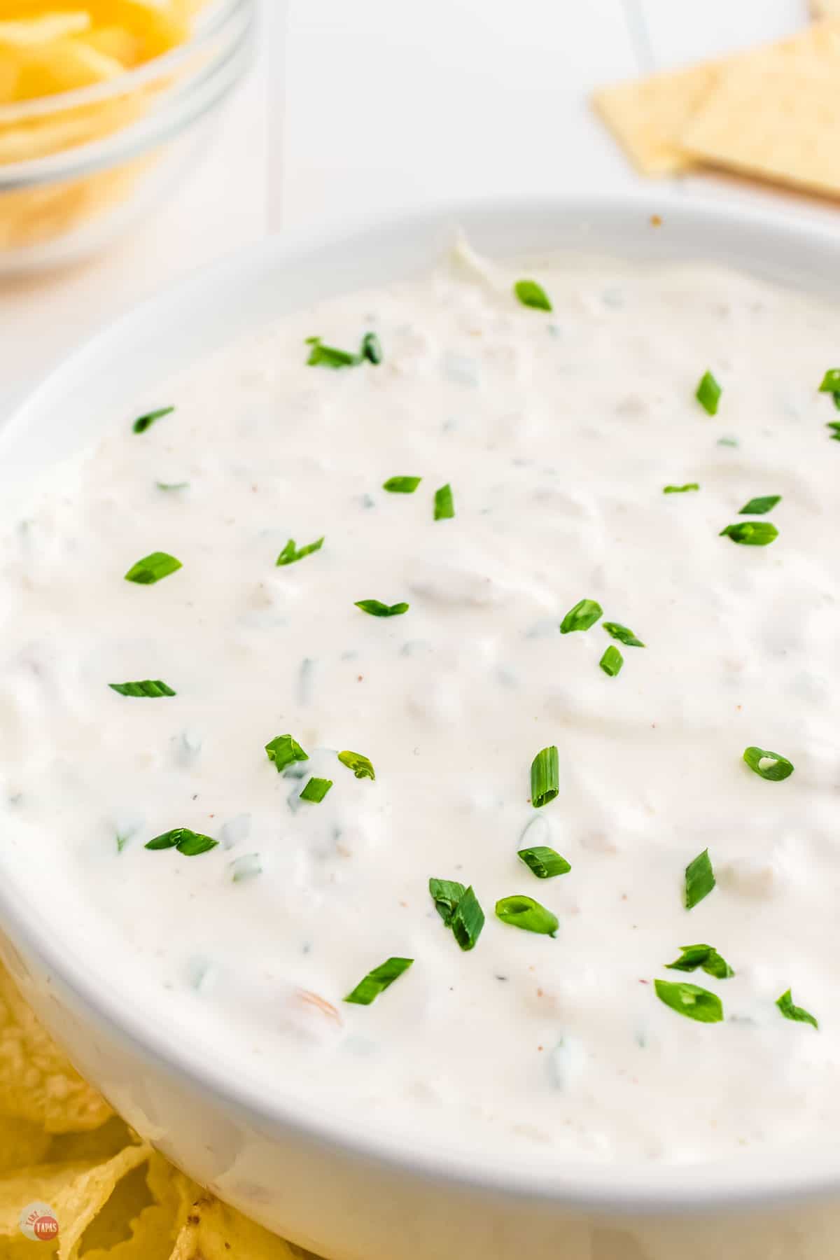 top with fresh chives or fresh parsley and lemon zest