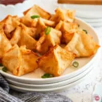 plate of crab rangoons