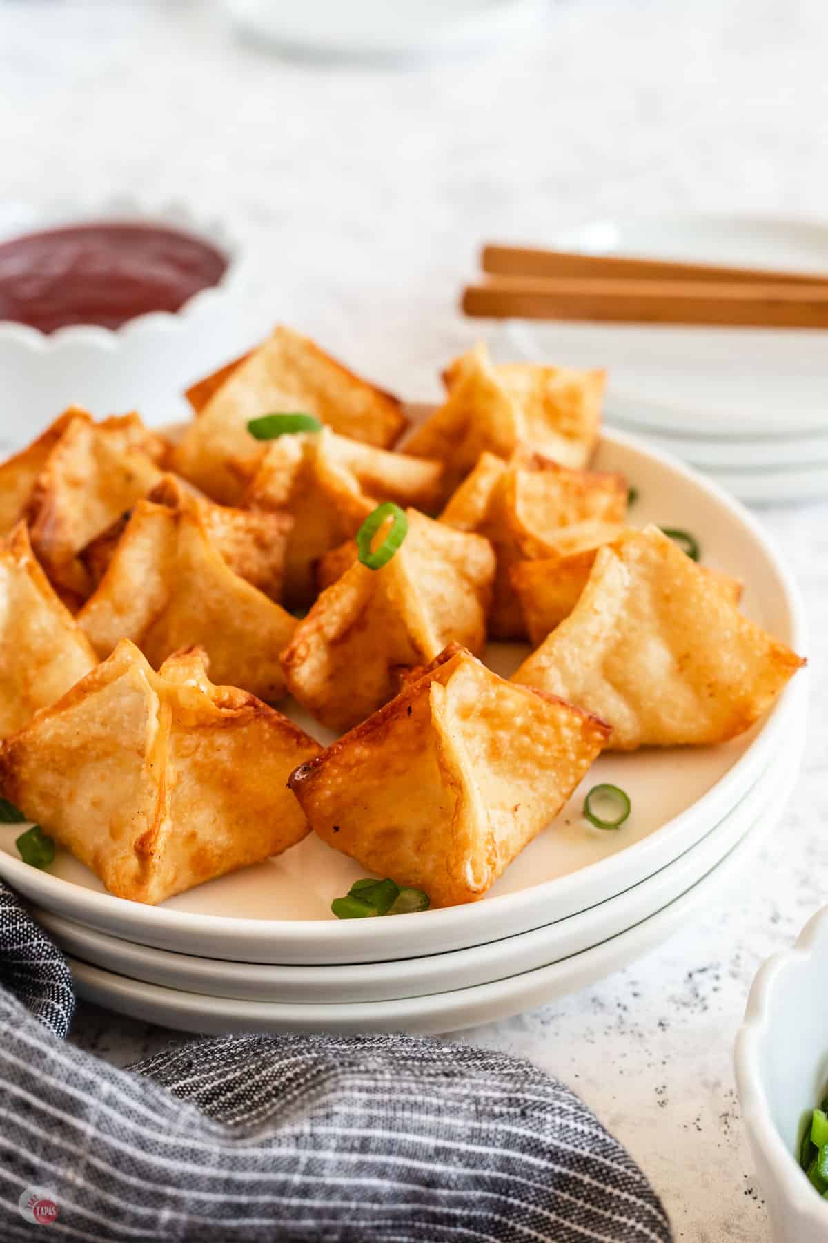 plate of crab rangoon