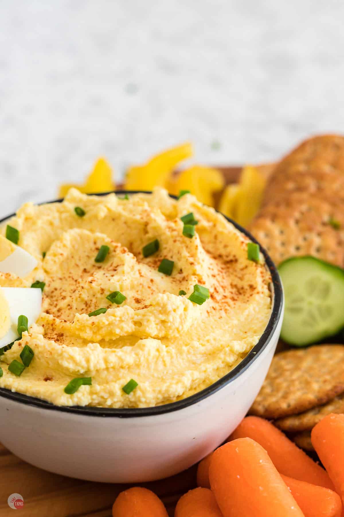 bowl of egg dip