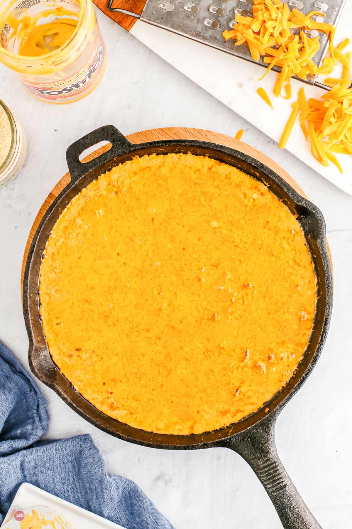 hamburger dip in a bowl