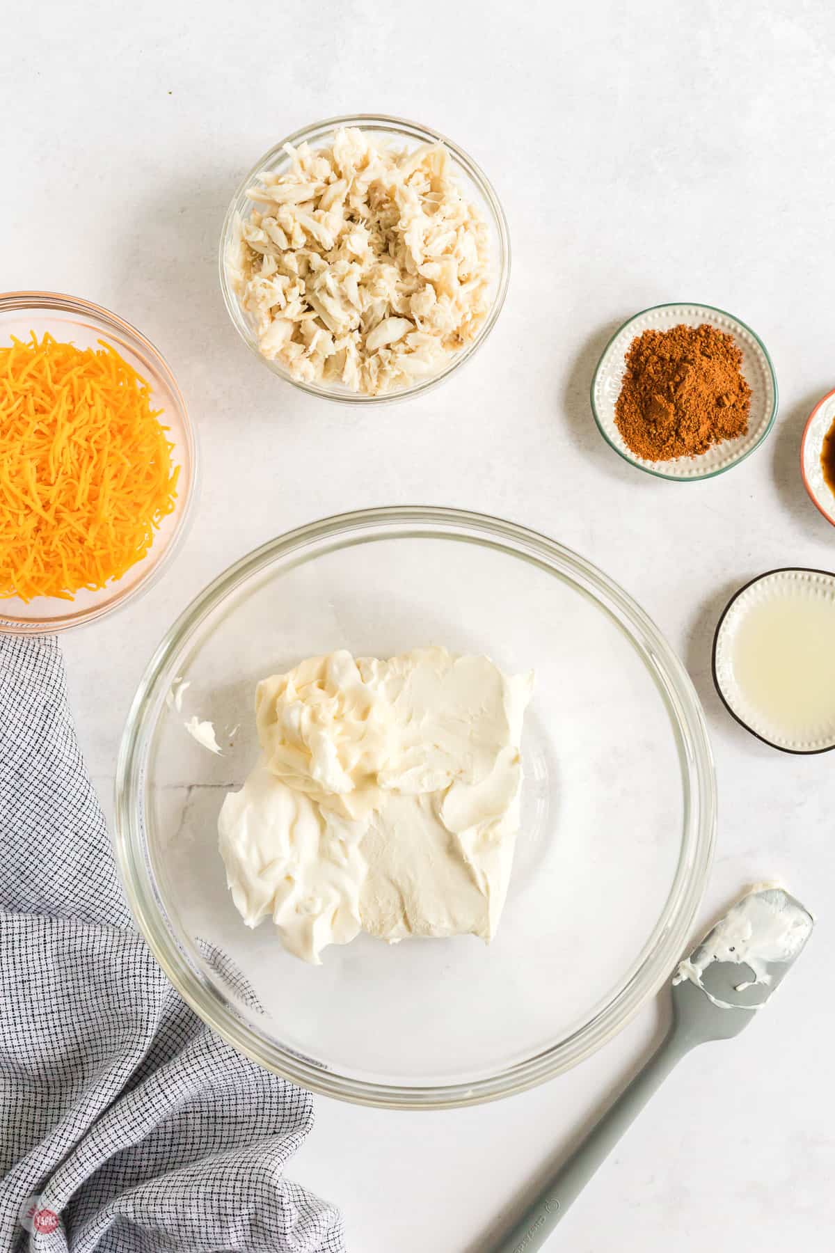 cream cheese in a bowl