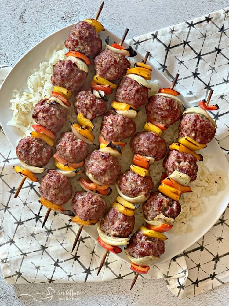 grilled bratwurst meatballs