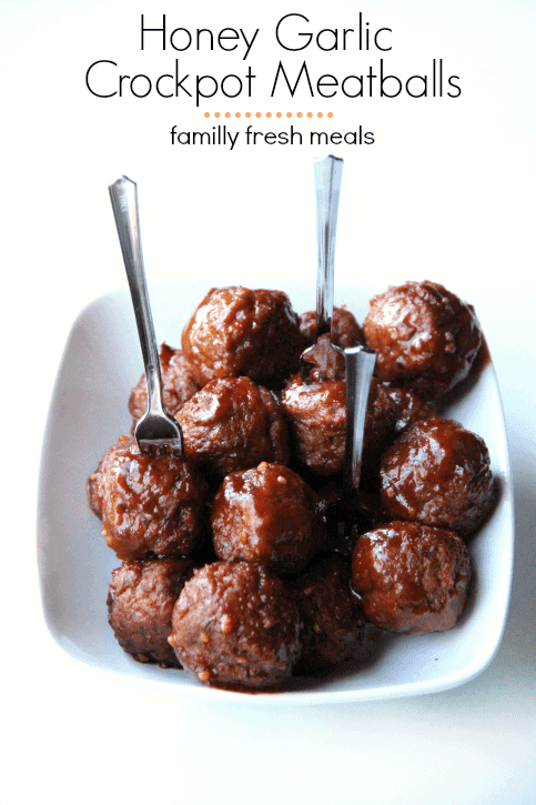 honey garlic meatballs
