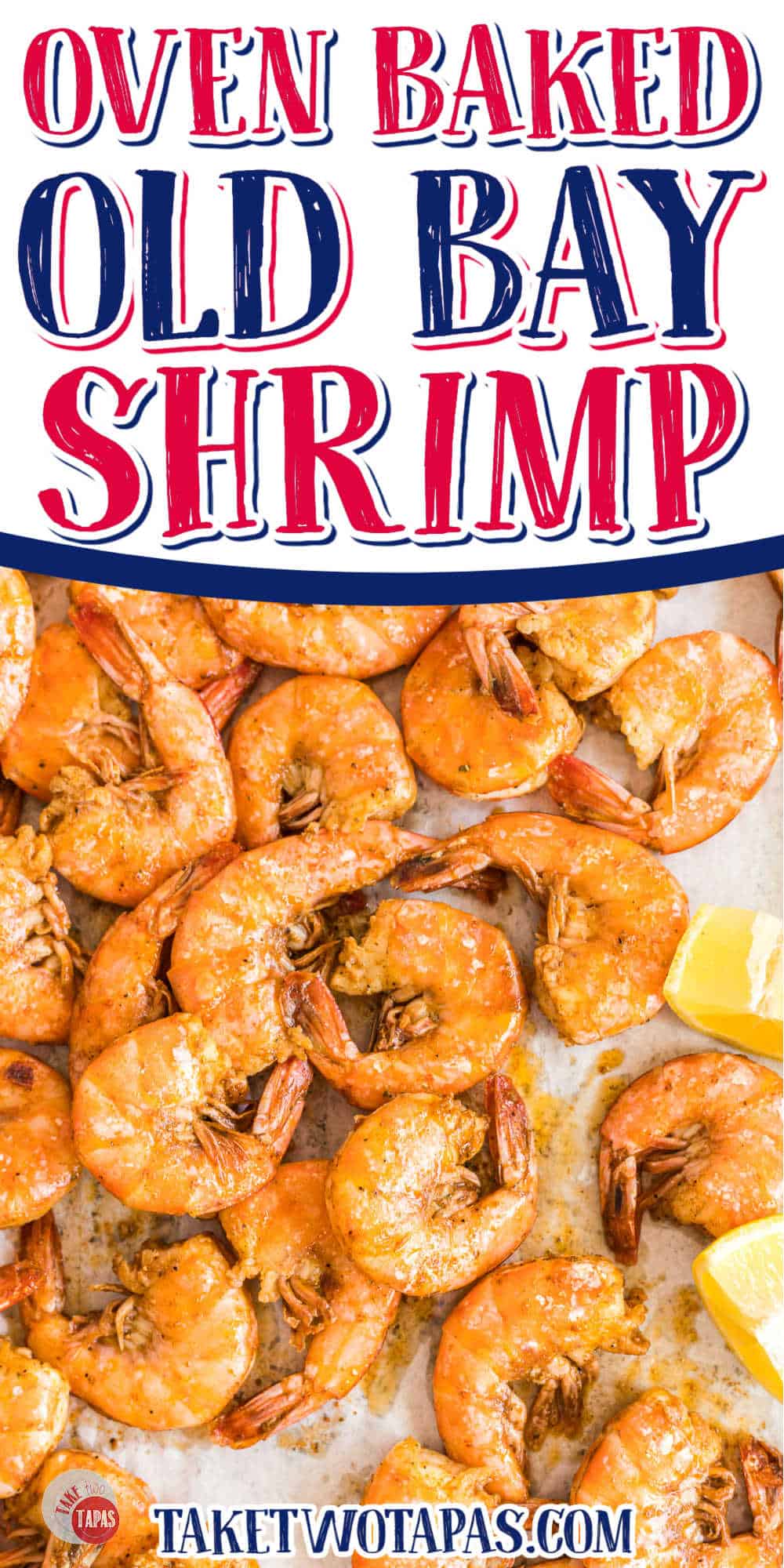 tray of shrimp with lemon wedges