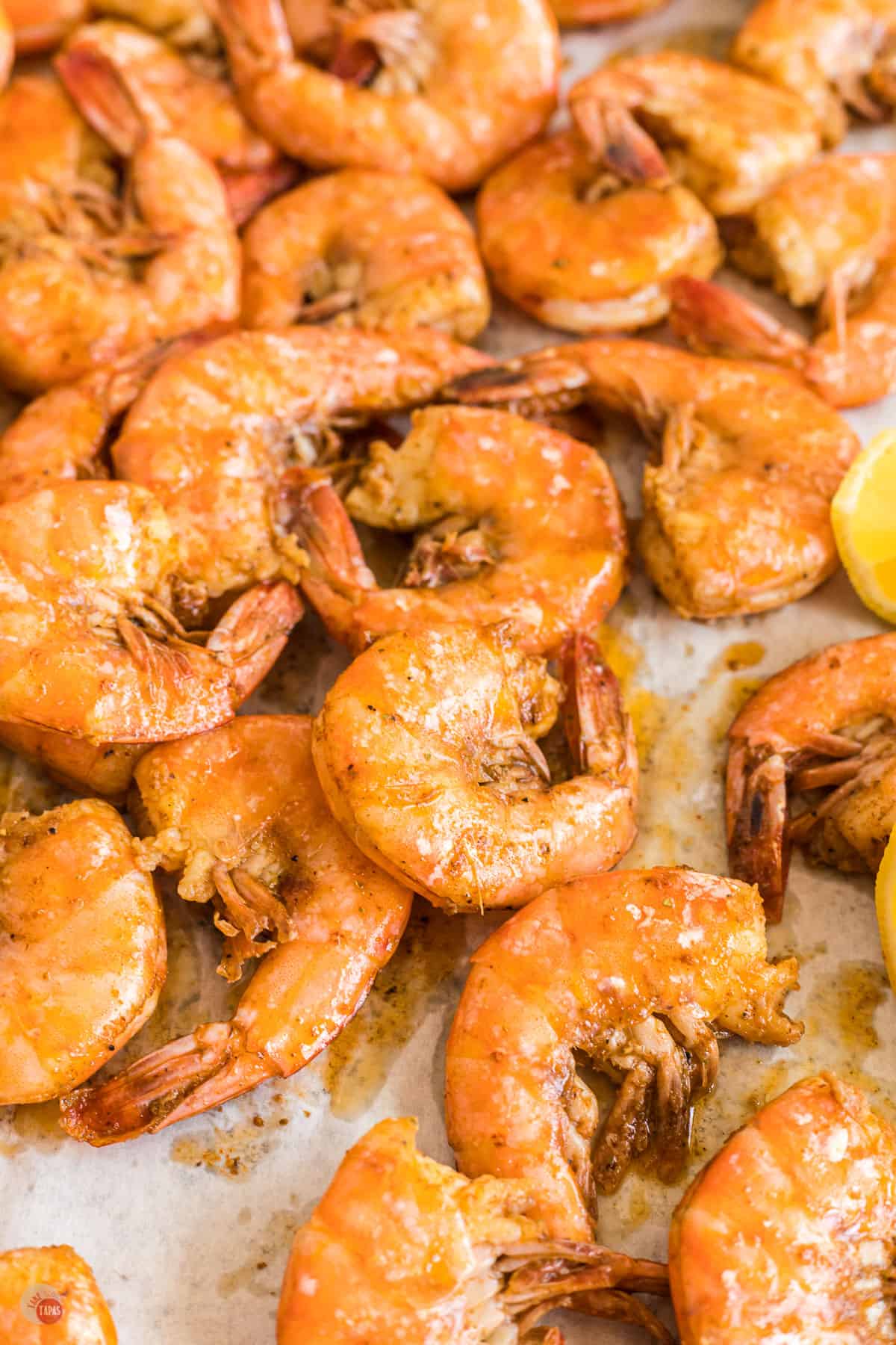 close up of cooked shrimp