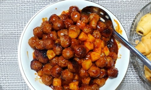 pineapple bbq meatballs