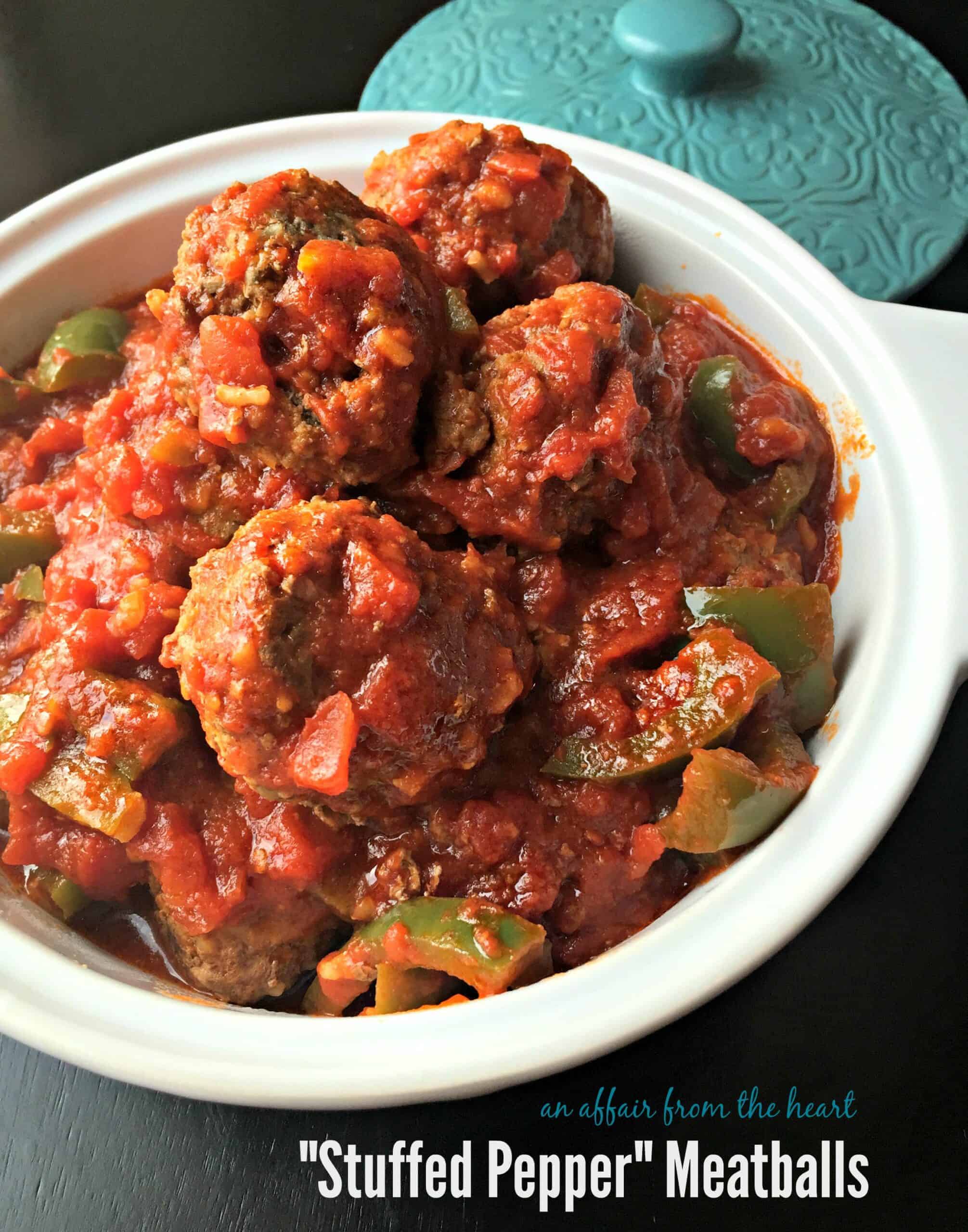 stuffed pepper meatballs