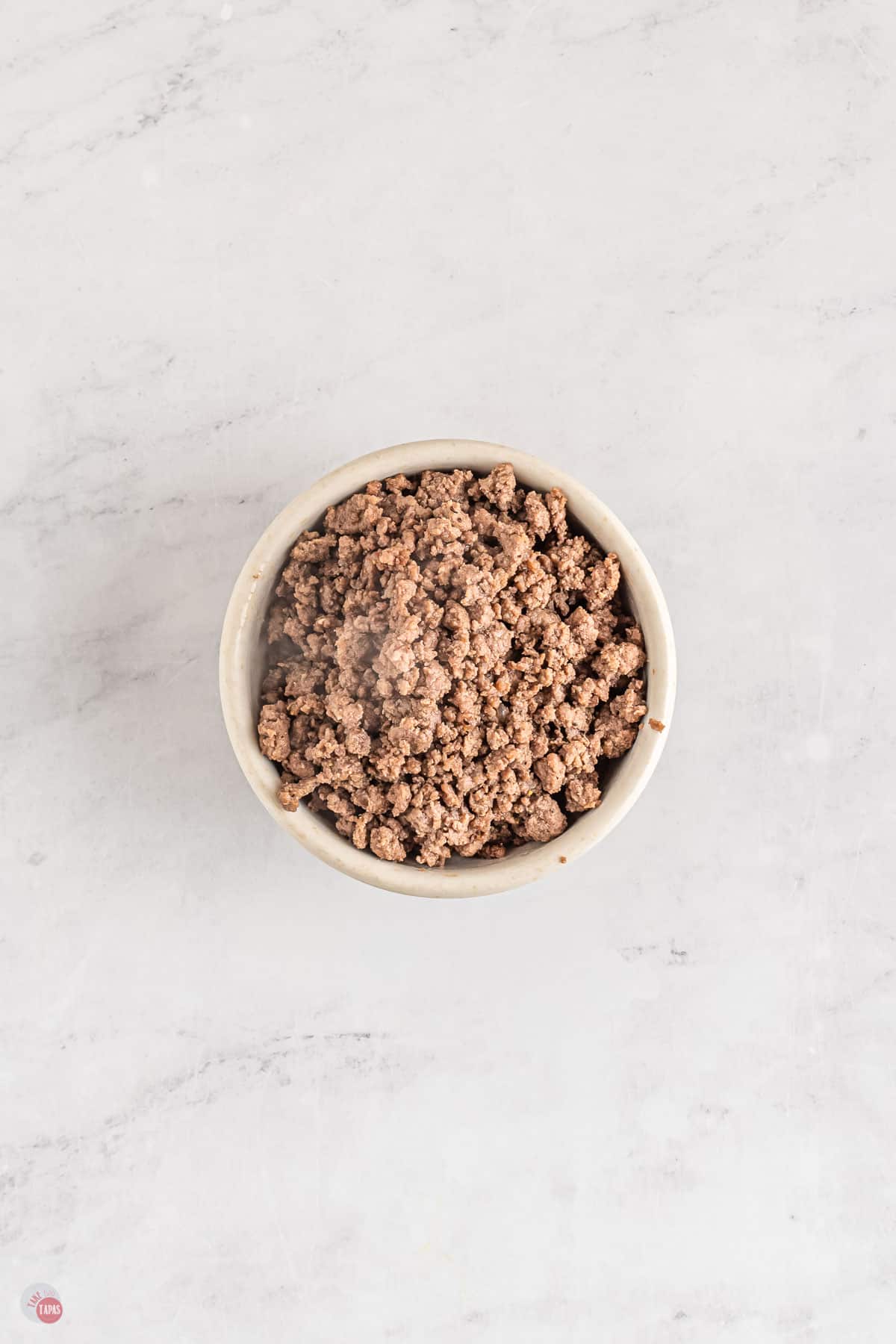 cooked ground beef in a bowl