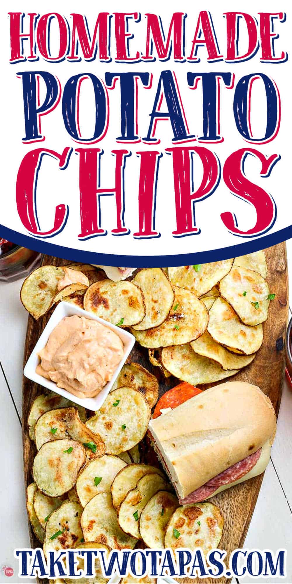collage of potato chips with text "air fryer potato chips"