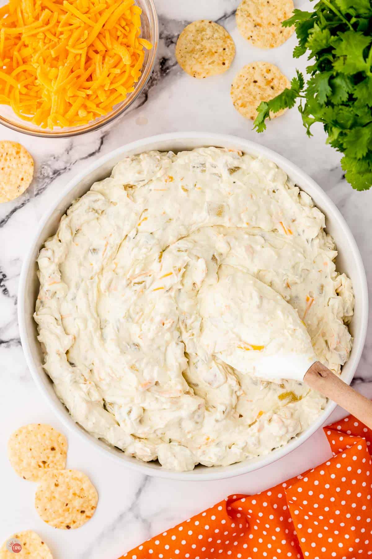 spread the creamy hatch green chile dip