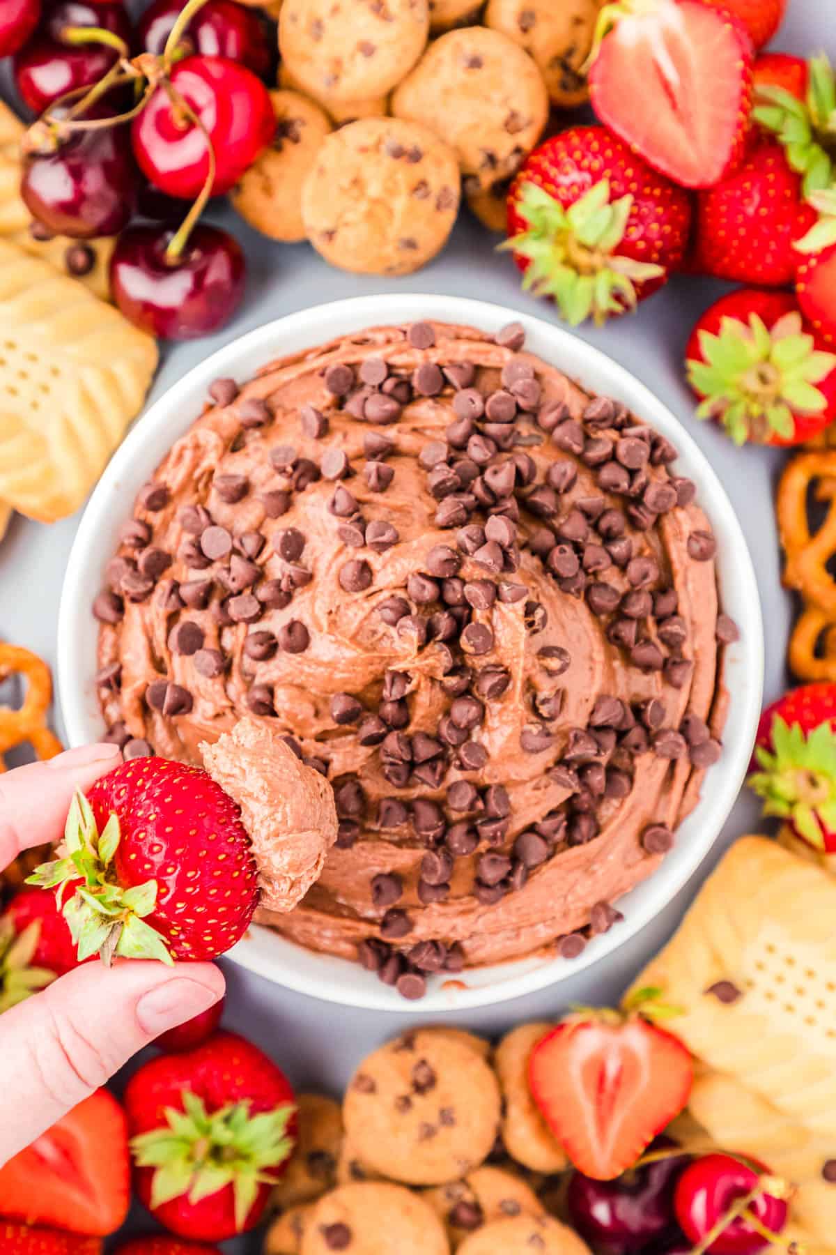 bowl of brownie batter dip