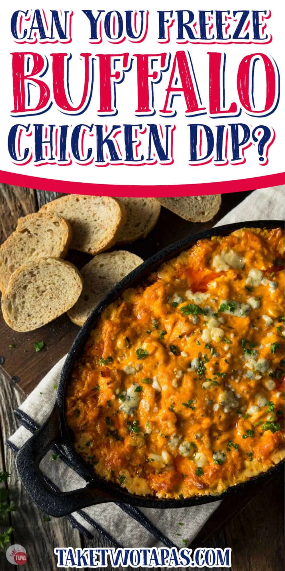 can you freeze buffalo chicken dip title banner