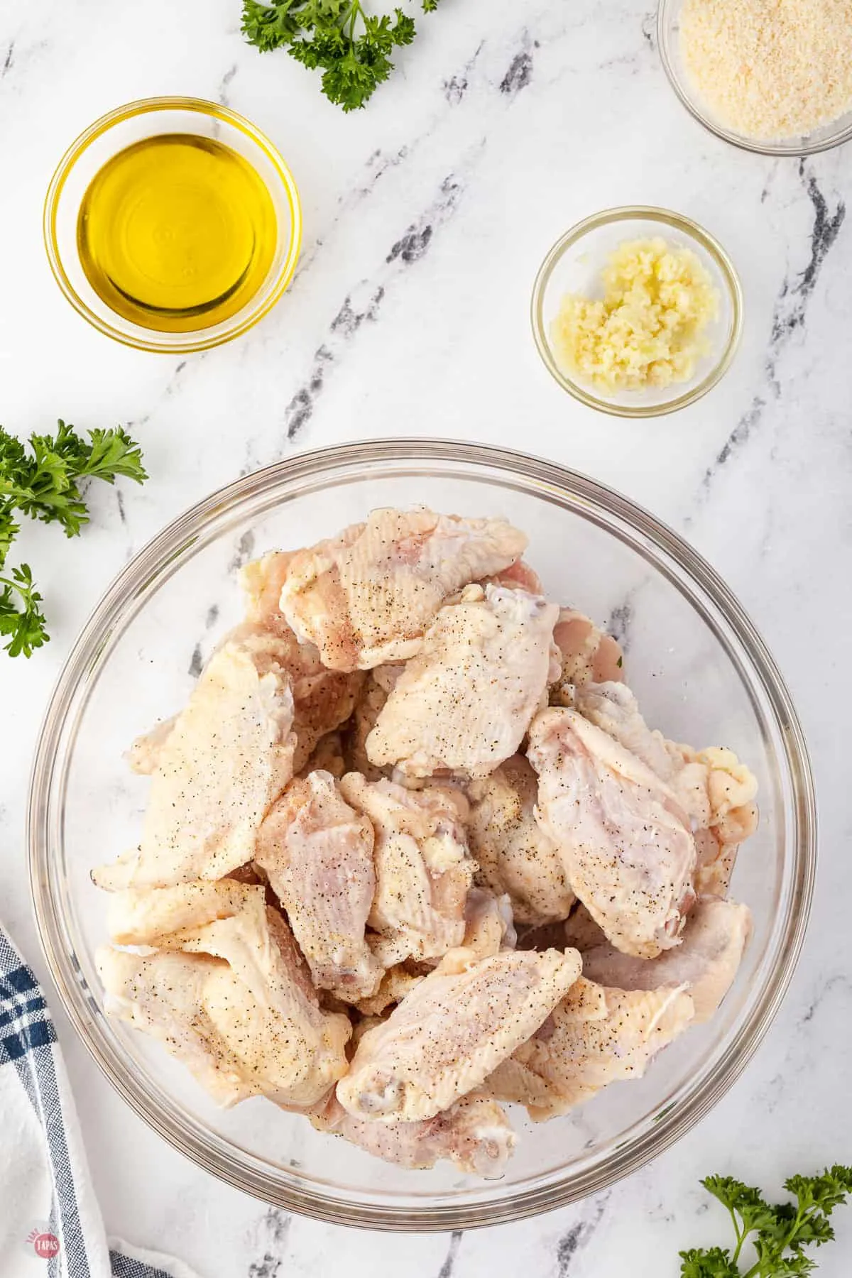 chicken wings in a bowl