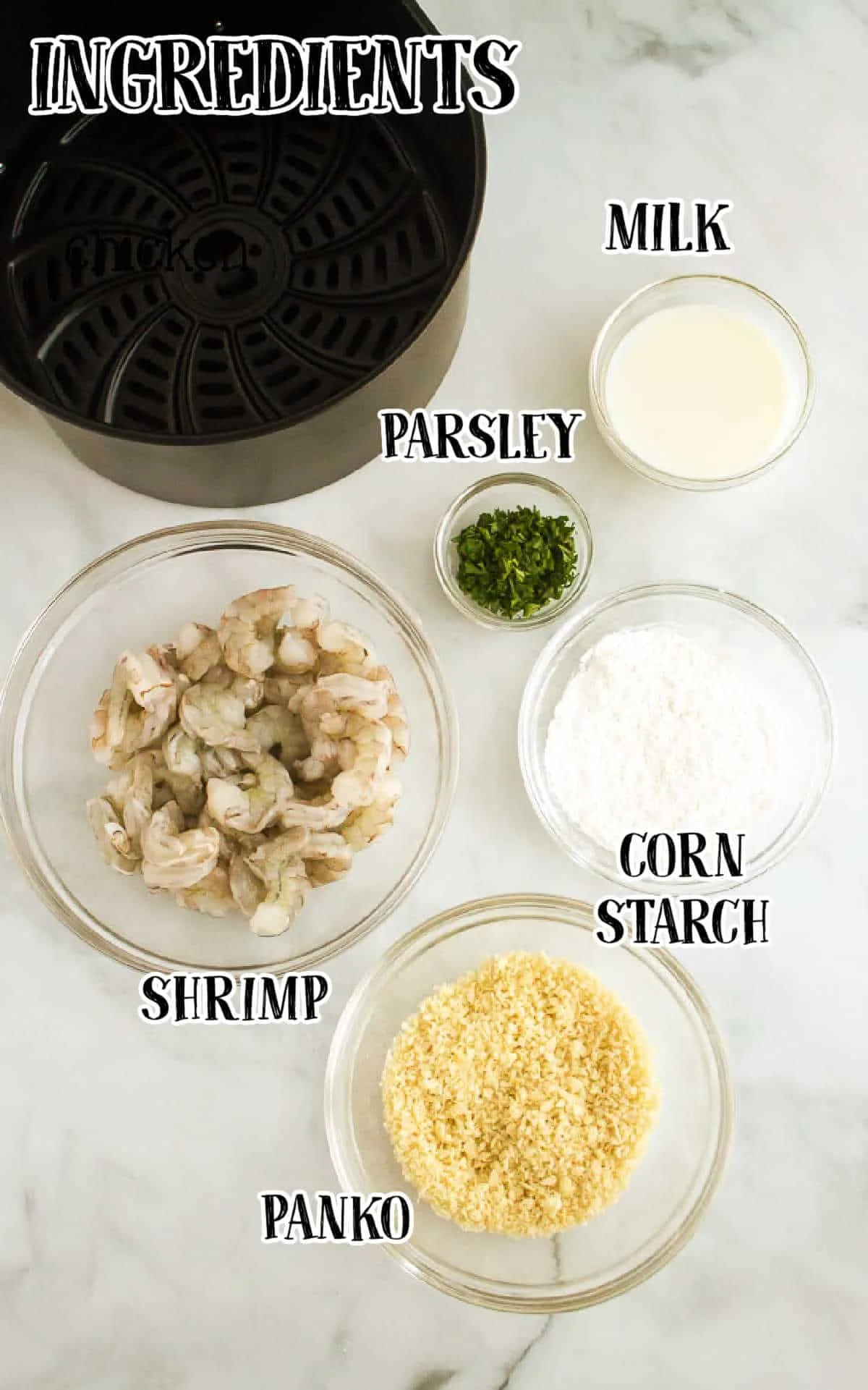 labeled picture of ingredients