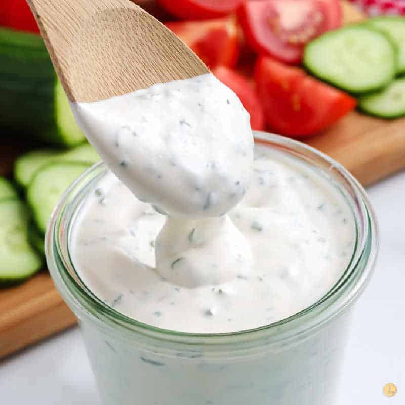 spoon of ranch