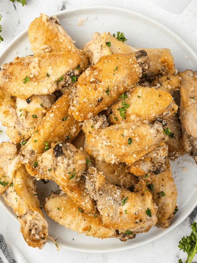 Garlic Parmesan Chicken Wings (Air Fryer Recipe) Story