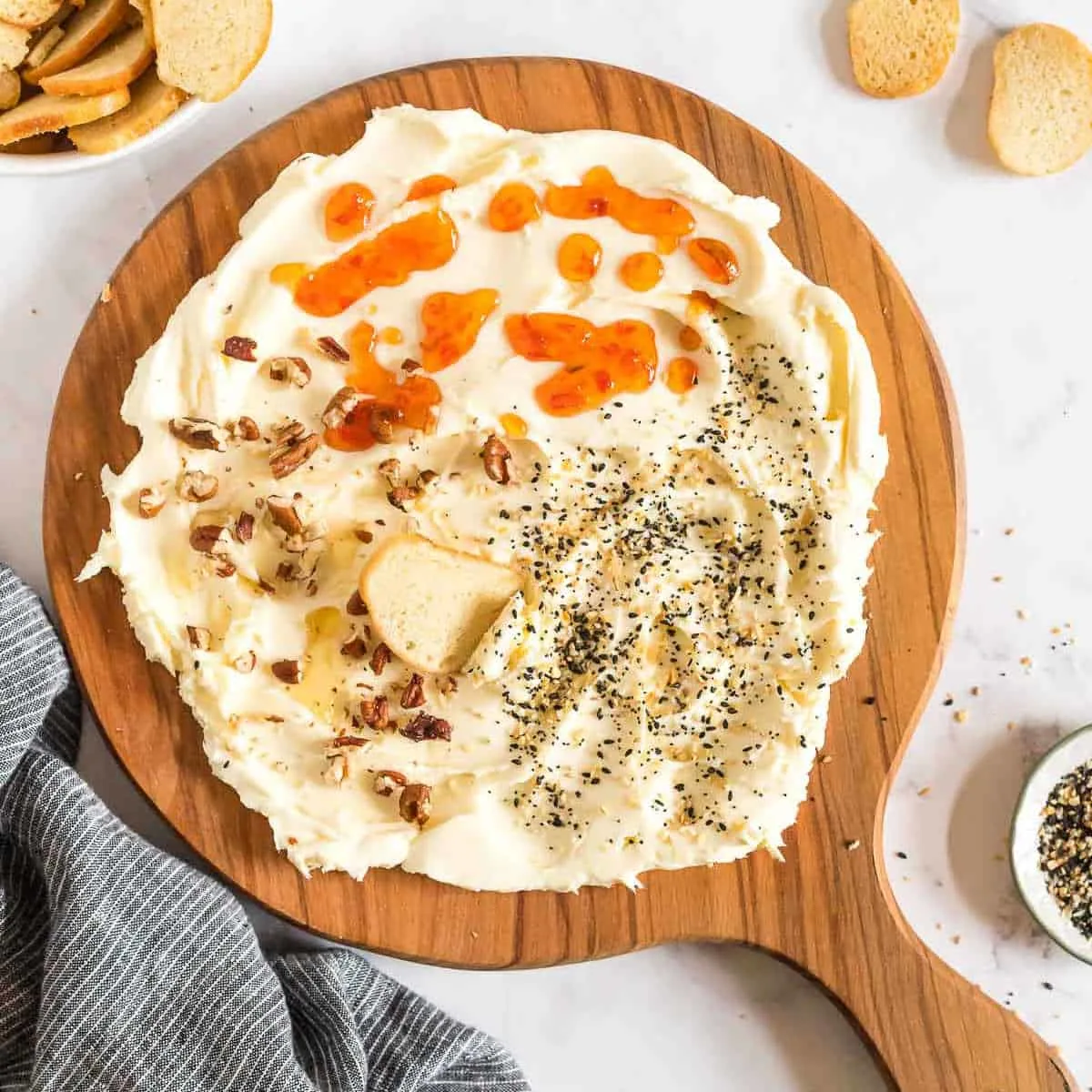 overhead pic of butter board