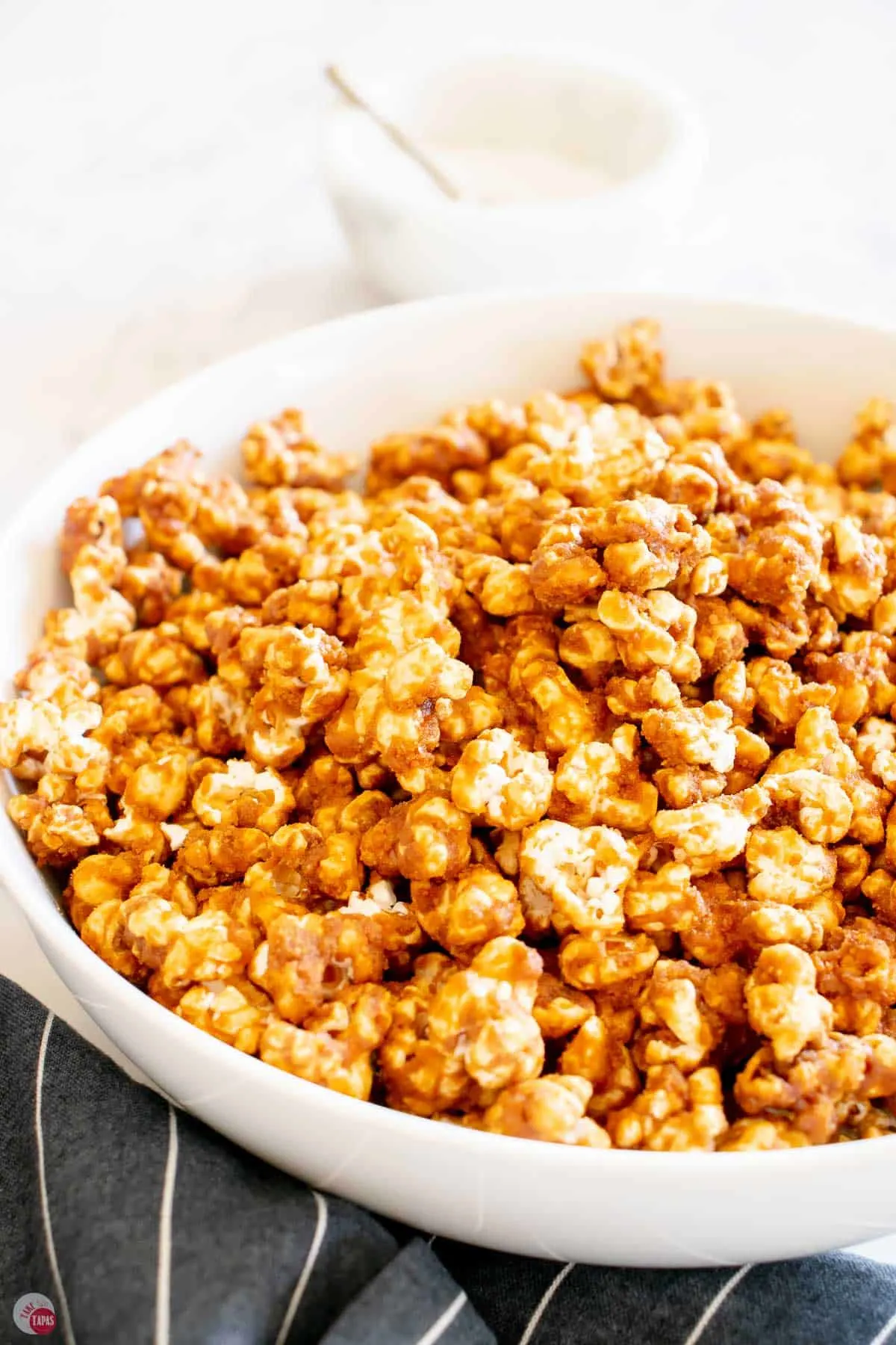 bowl of caramel popcorn