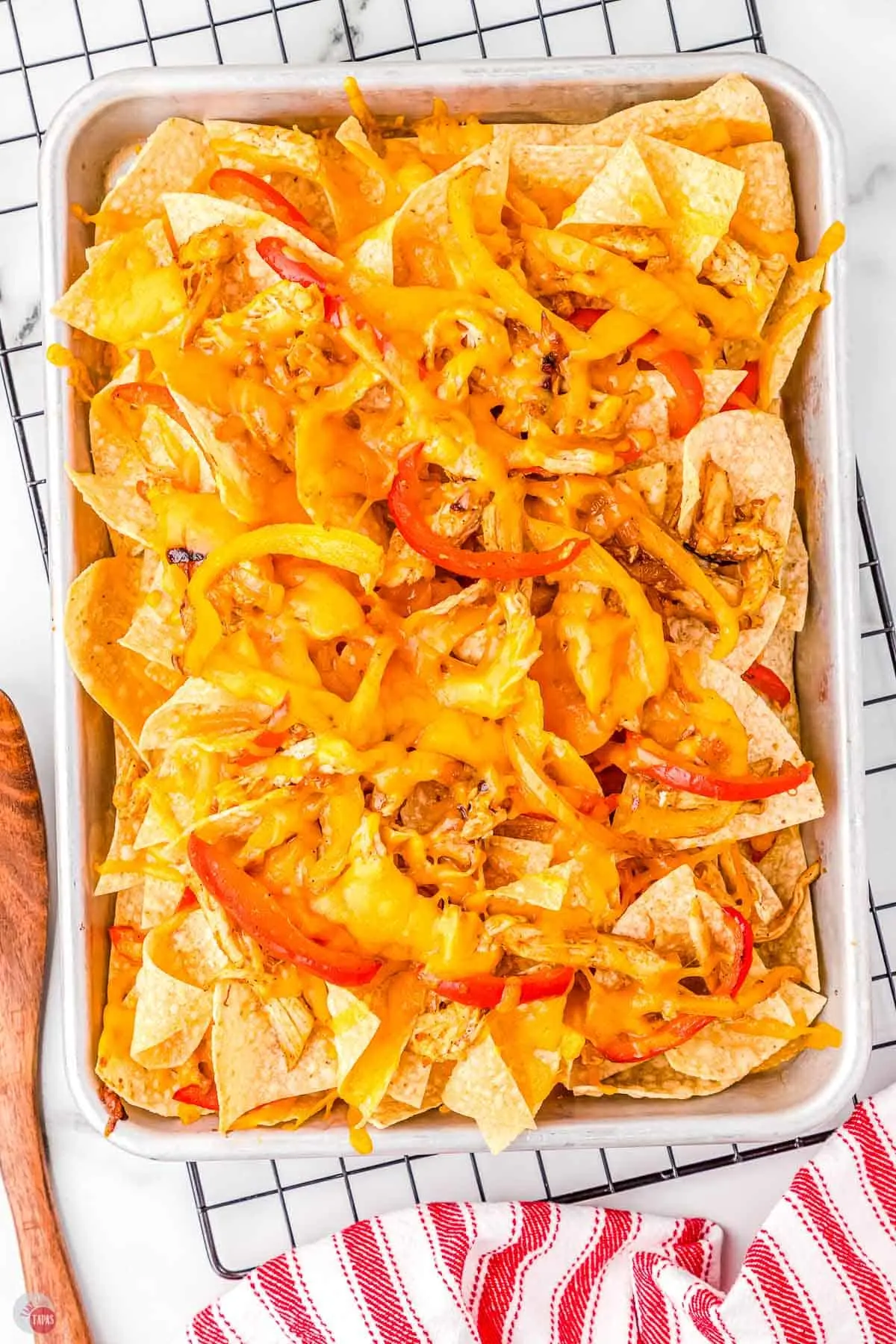 baked fajita nachos