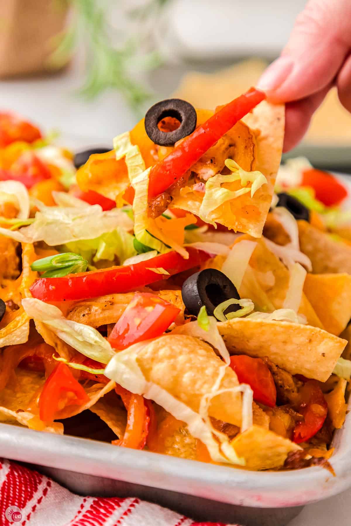 huge plate of nachos