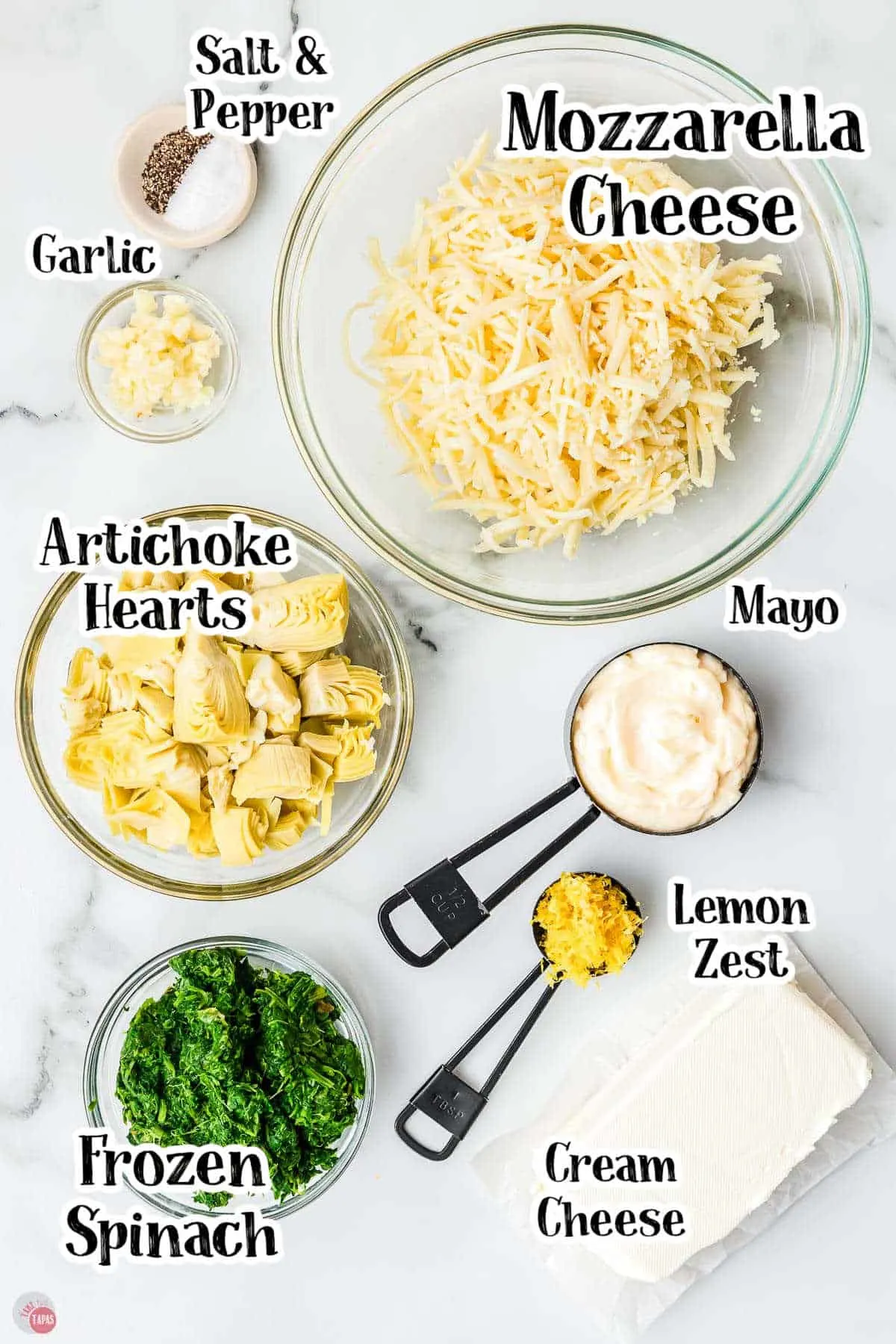 easy spinach artichoke dip recipe ingredients