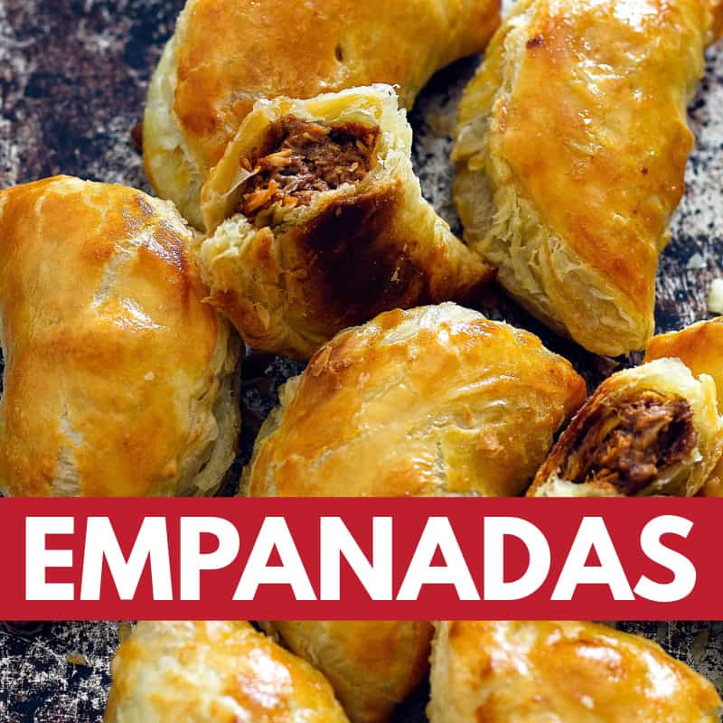 empanadas with text