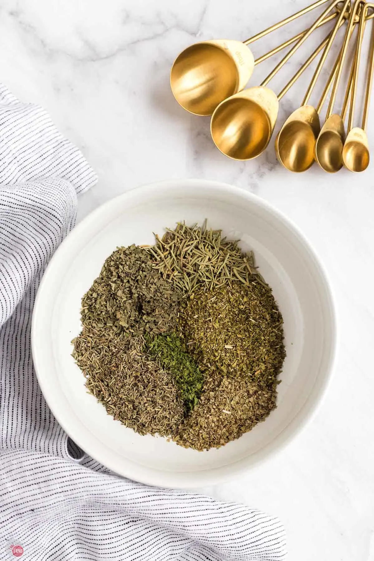 blend of herbs in a bowl