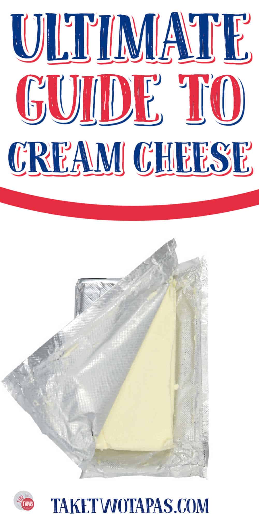 wrapper of cream cheese being partially opened with white banner and yellow text