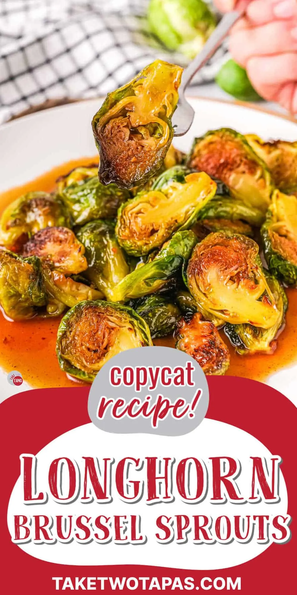 appetizer recipe with a red banner and text
