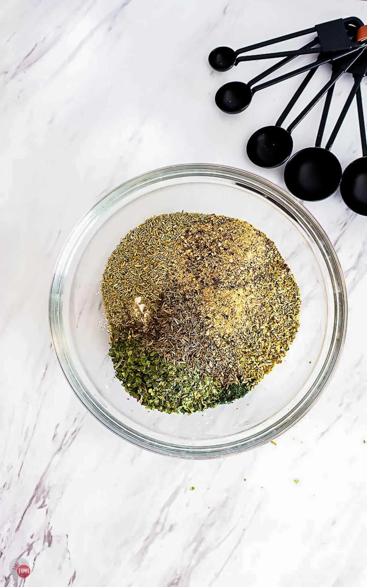 items from spice cabinet in a small bowl