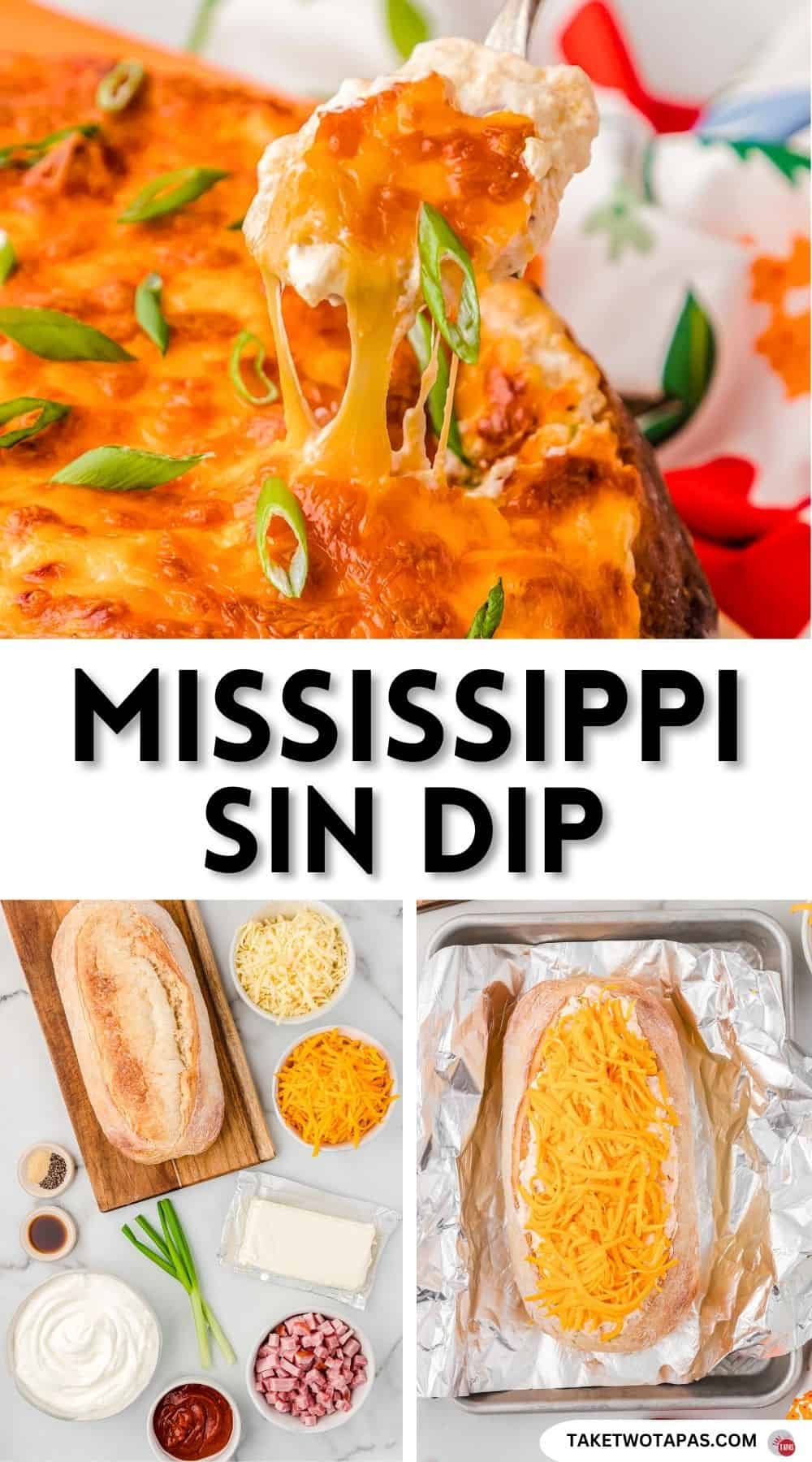 Pinterest pin image for Mississippi Sin Dip