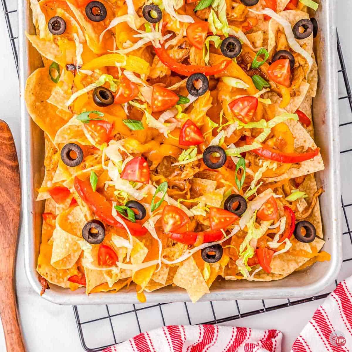 pan of nachos