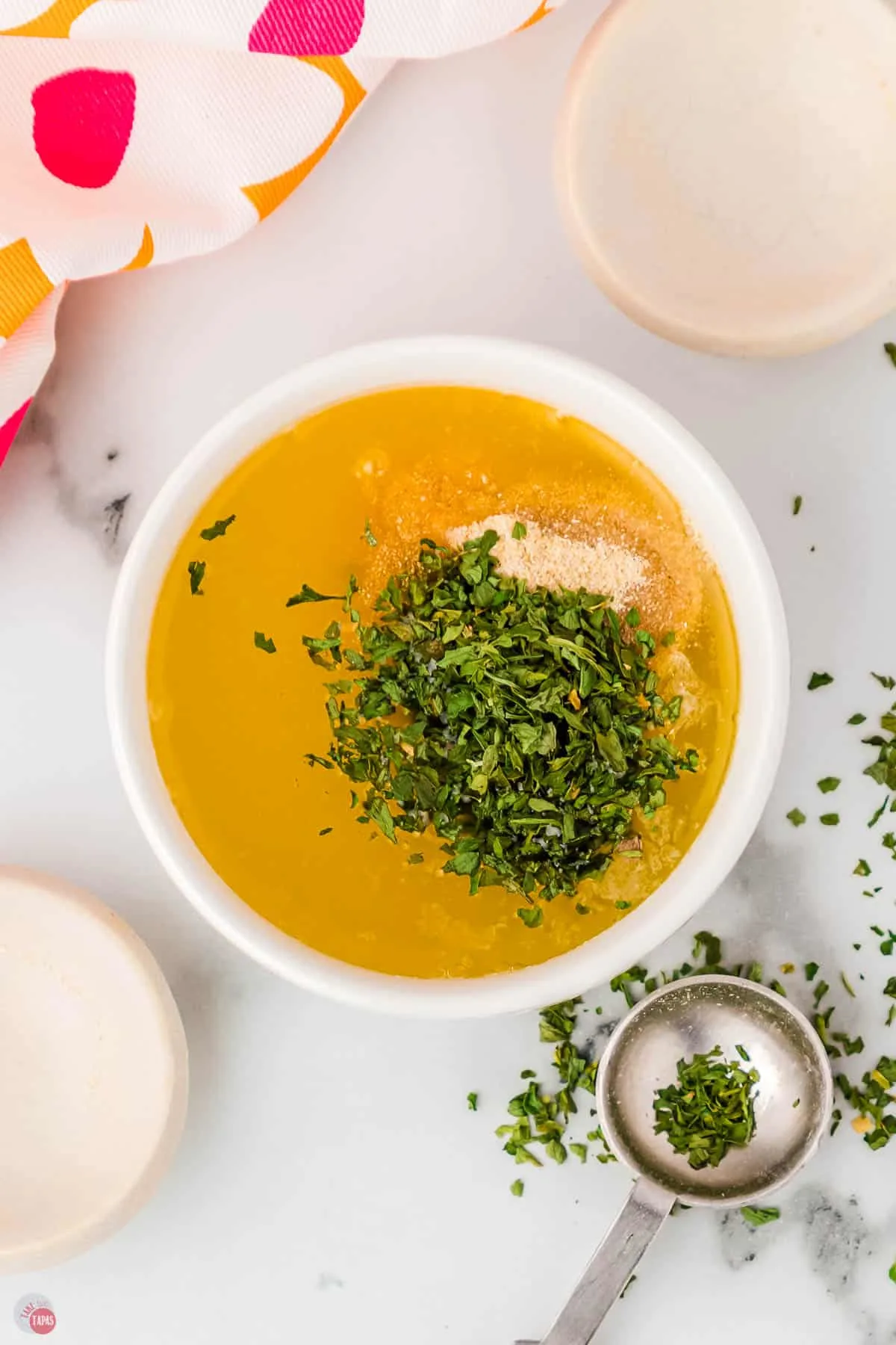 butter and spices in a bowl