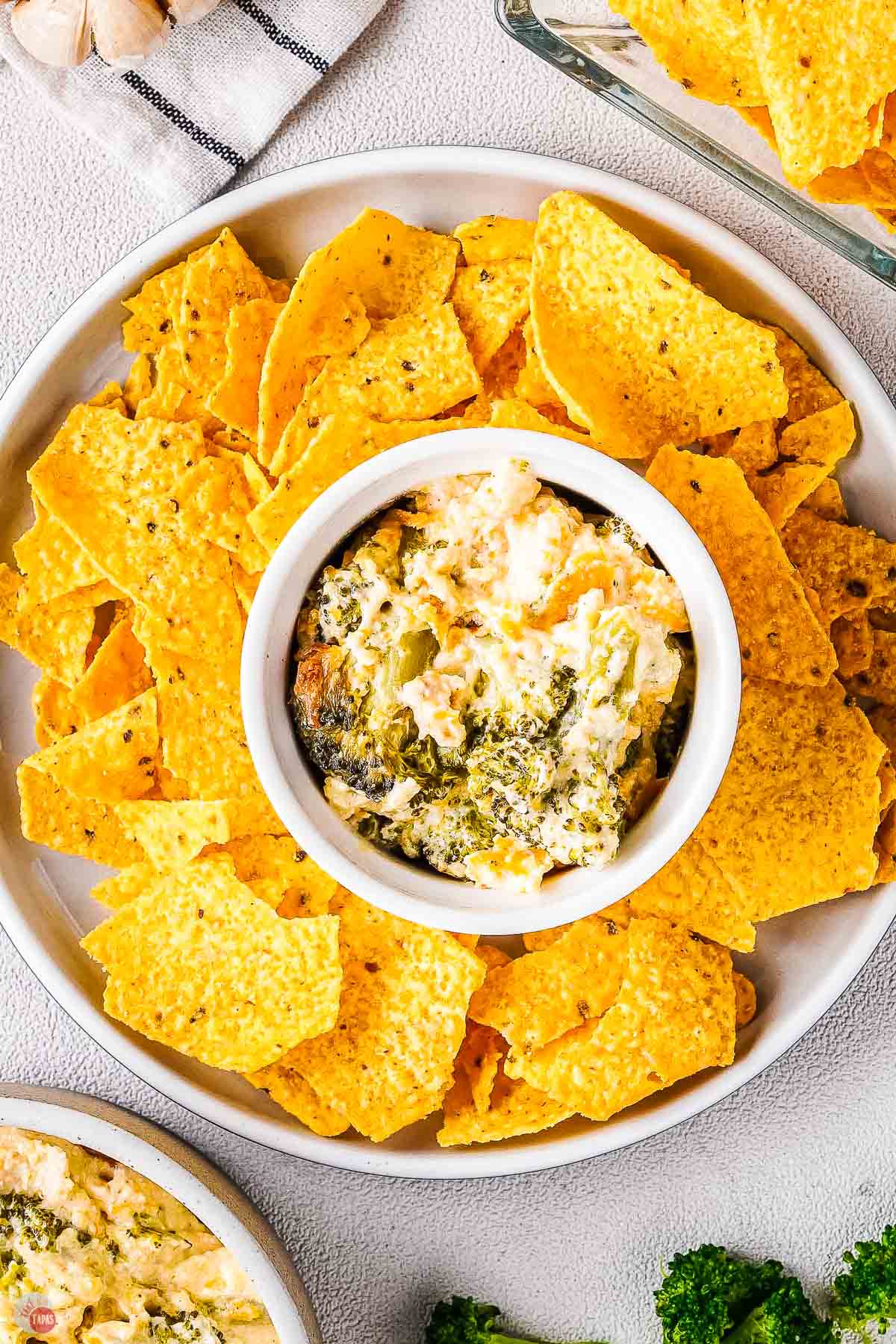 bowl of broccoli dip