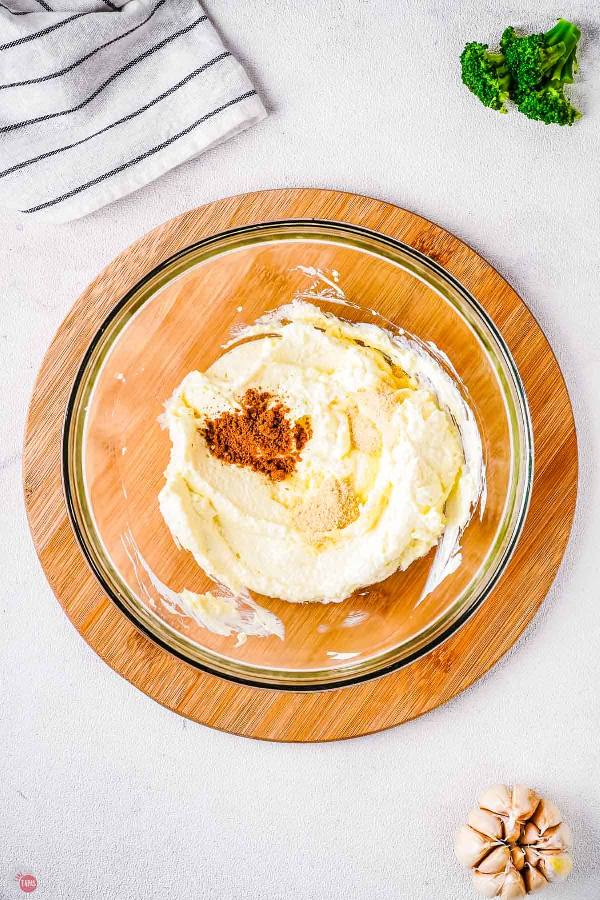 creamy texture of dip. substitute greek yogurt