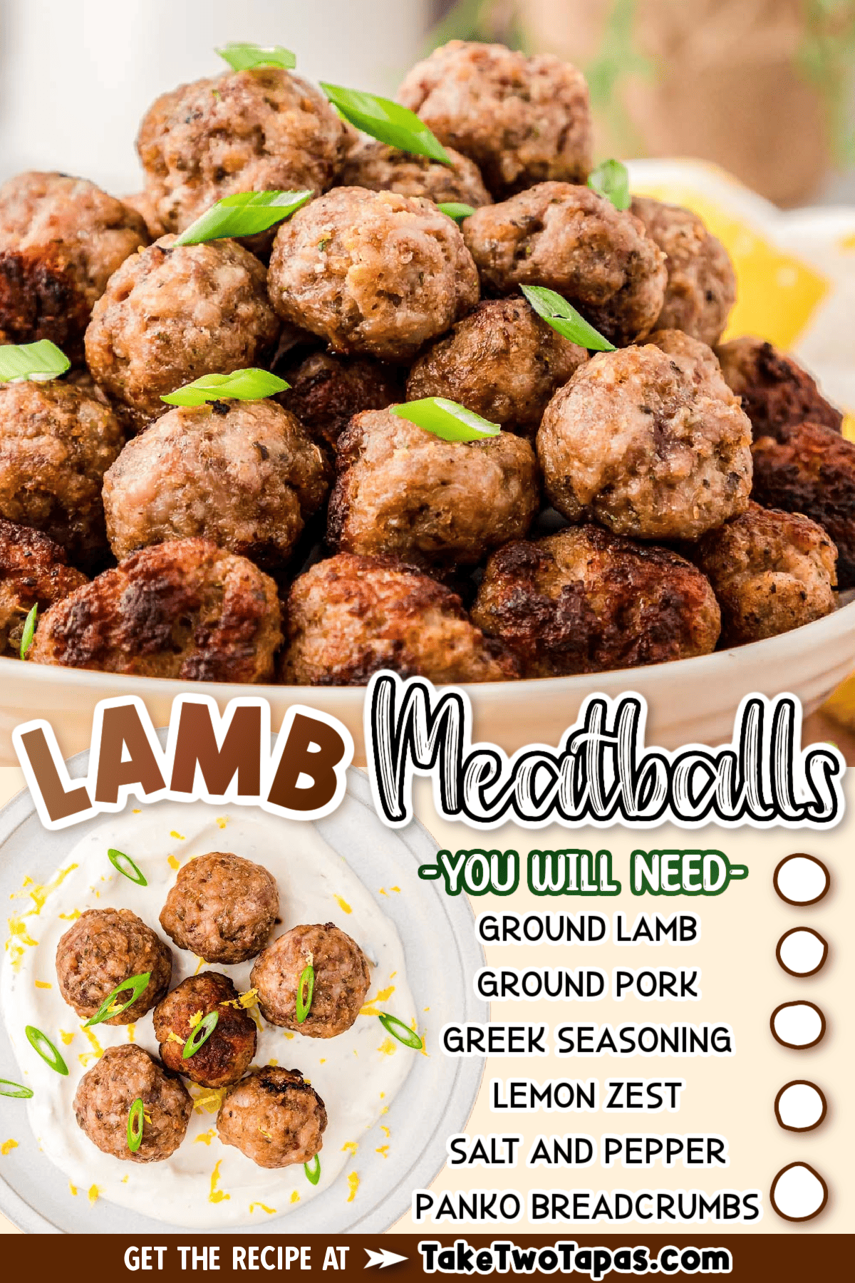 Easy Lamb Meatballs - Take Two Tapas