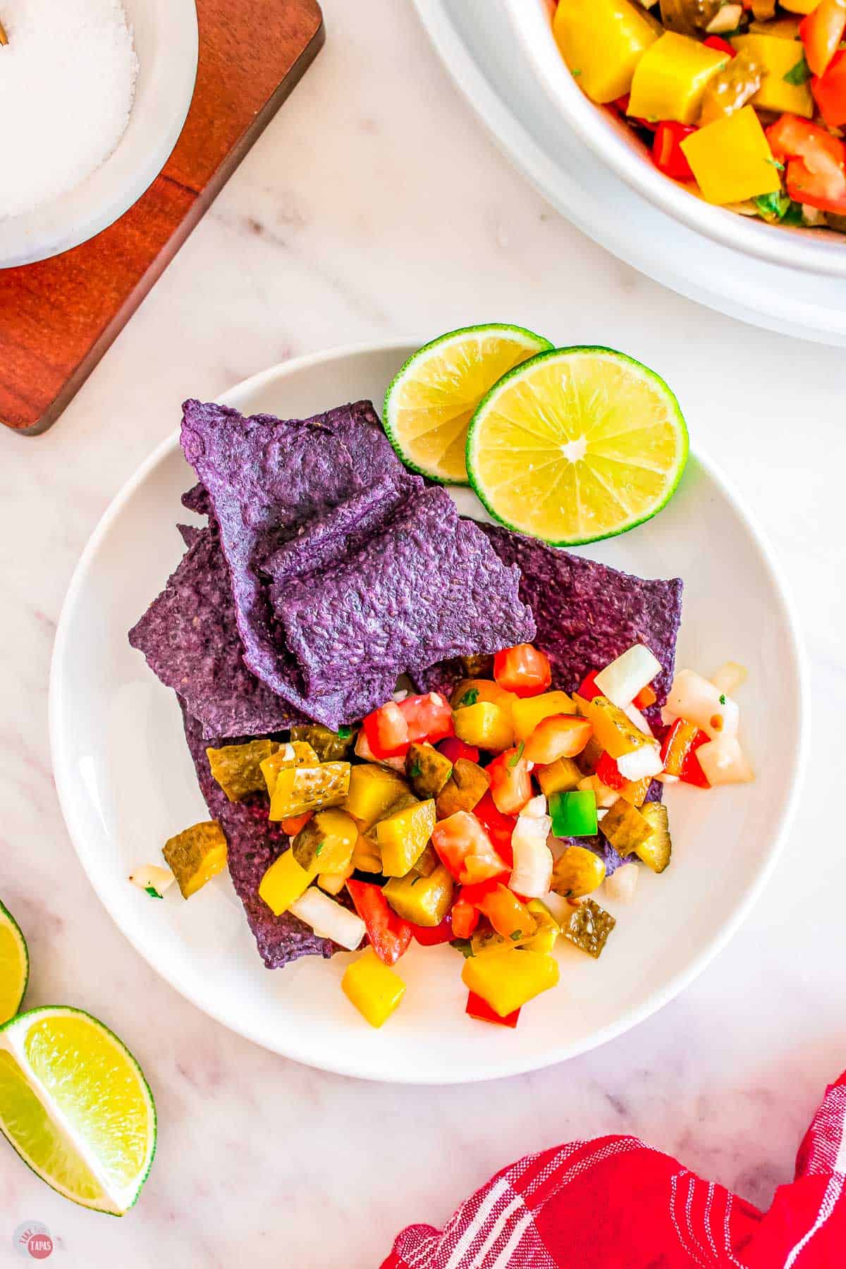 plate of salsa