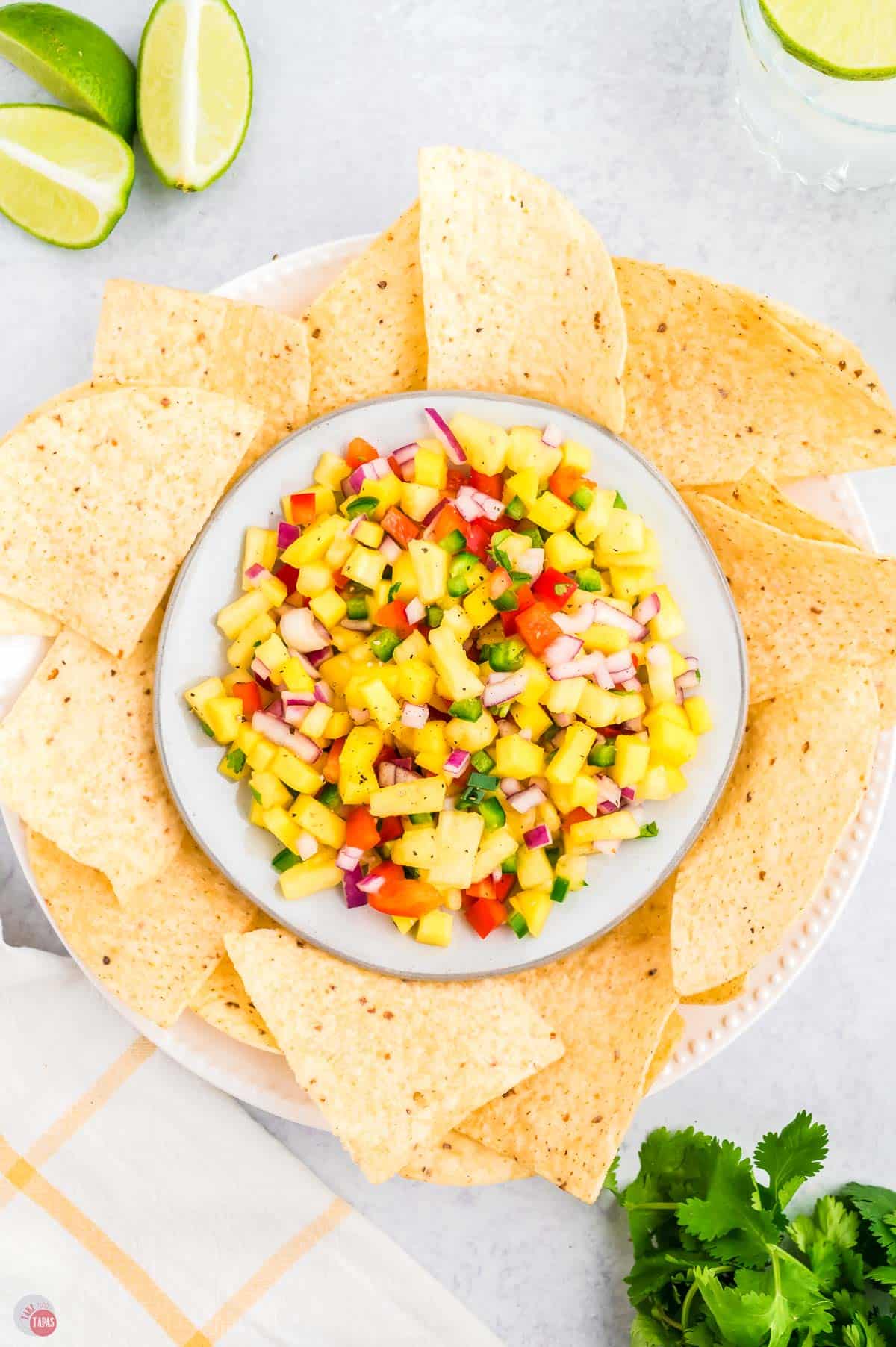 bowl of tropical salsa